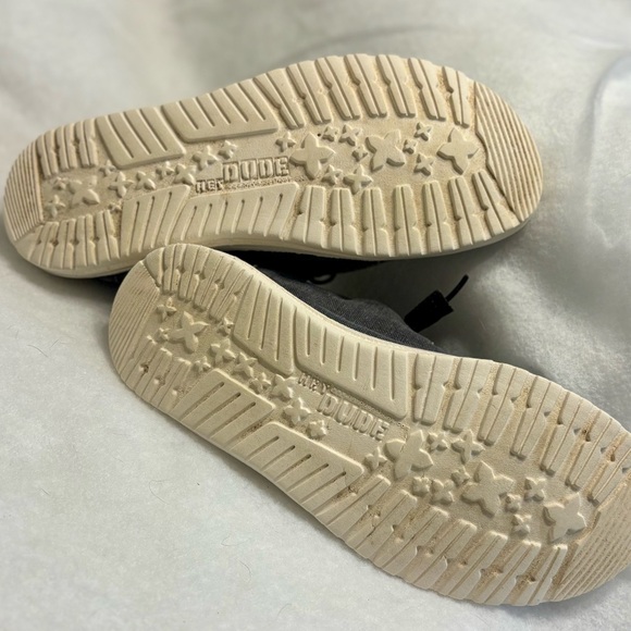 Hey Dude Wendy Chambray Off Black Size 8 EUC - Picture 4 of 11